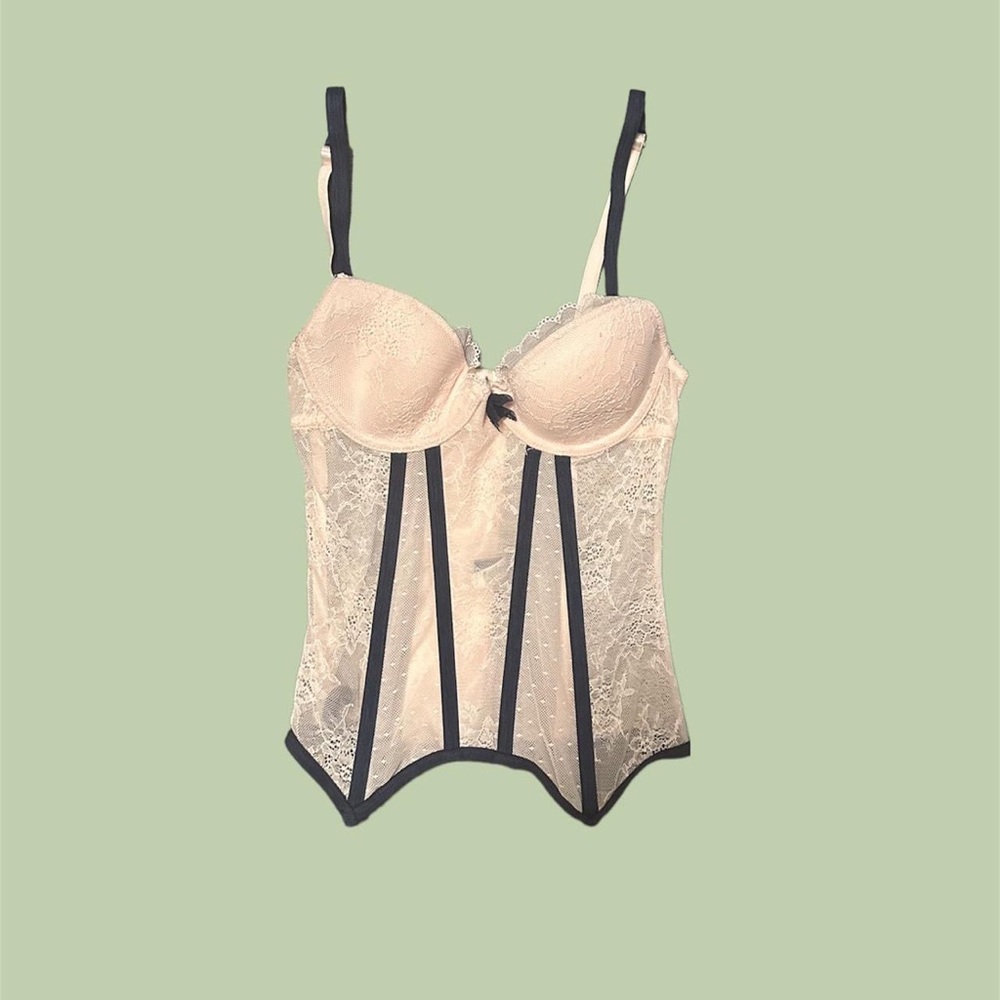 🌥️Jacob lace floral corset bustier top